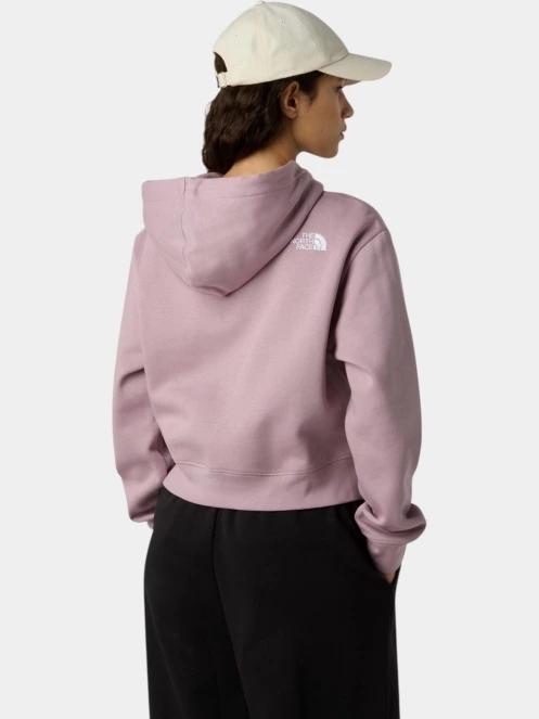 pulover cu gluga pt. femei The North Face W Essential Crop Hoodie violet 3