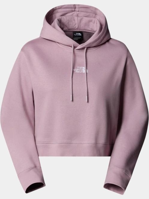 pulover cu gluga pt. femei The North Face W Essential Crop Hoodie violet 5