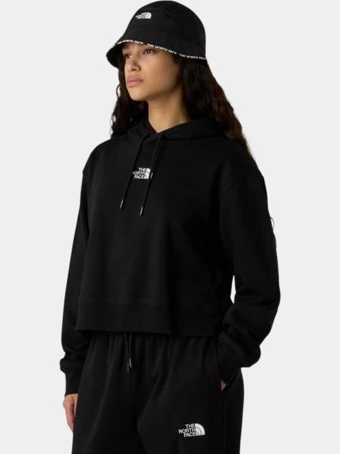 pulover cu gluga pt. femei The North Face W Essential Crop Hoodie negru 2