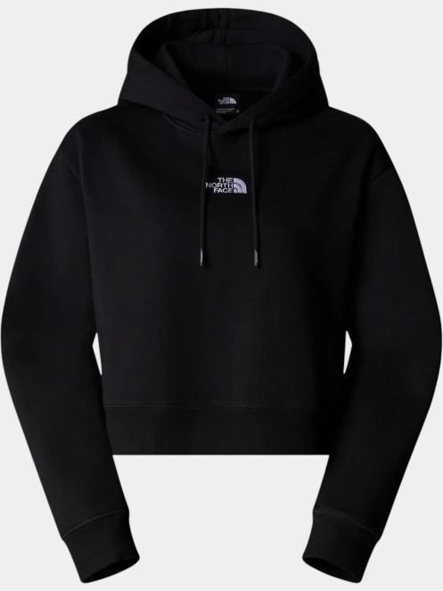 pulover cu gluga pt. femei The North Face W Essential Crop Hoodie negru 5