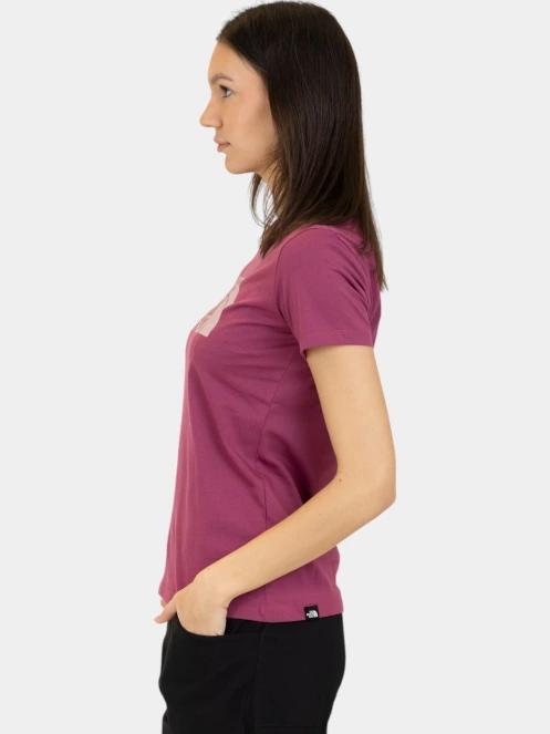 tricou cu maneci scurte pt. femei The North Face W S/S Easy Tee magenta 3