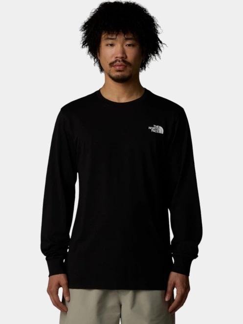 tricou cu maneci lungi pt. barbati The North Face M L/S Easy Tee negru 2