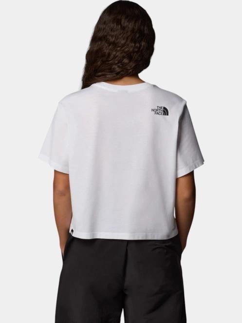 crop top pt. femei The North Face W S/S Easy Relaxed Cropped Tee alb 3