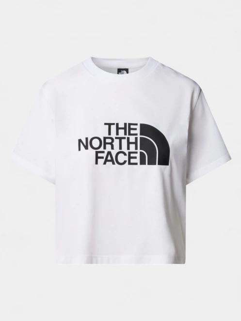 crop top pt. femei The North Face W S/S Easy Relaxed Cropped Tee alb 5