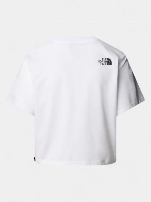 crop top pt. femei The North Face W S/S Easy Relaxed Cropped Tee alb 6