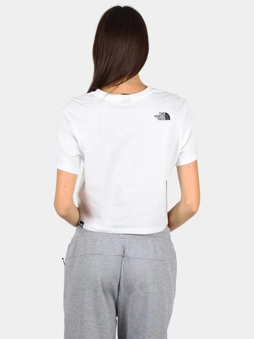 tricou cu maneci scurte pt. femei The North Face W Ss Easy Relaxed Cropped Tee alb 4