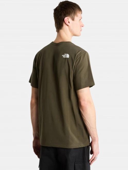 tricou cu maneci scurte pt. barbati The North Face M Evolution Half Dome Regular Short Slee verde inchis 3
