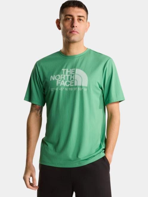 tricou pentru sport, cu maneci scurte pt. barbati The North Face M 24/7 S/S Tee Logo Graphic Reg verde 2