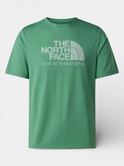 tricou pentru sport, cu maneci scurte pt. barbati The North Face M 24/7 S/S Tee Logo Graphic Reg verde 6