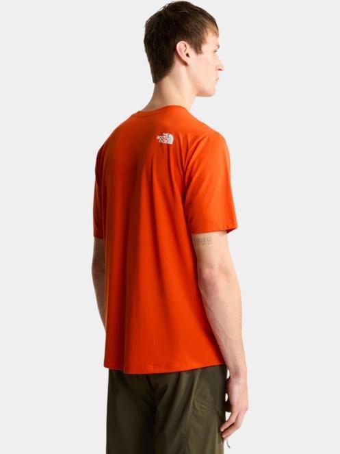 tricou pentru sport, cu maneci scurte pt. barbati The North Face M 24/7 S/S Tee Logo Graphic Reg portocaliu 4