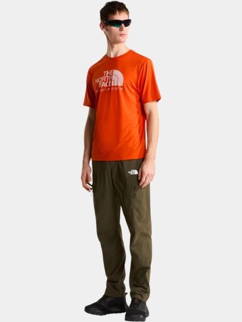 tricou pentru sport, cu maneci scurte pt. barbati The North Face M 24/7 S/S Tee Logo Graphic Reg portocaliu 5