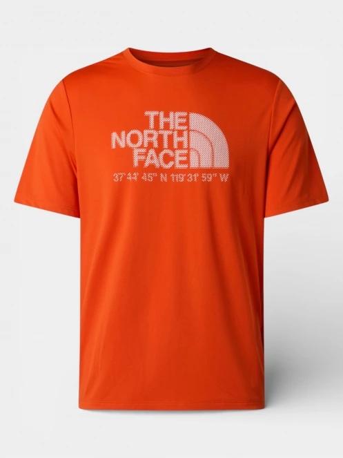 tricou pentru sport, cu maneci scurte pt. barbati The North Face M 24/7 S/S Tee Logo Graphic Reg portocaliu 6
