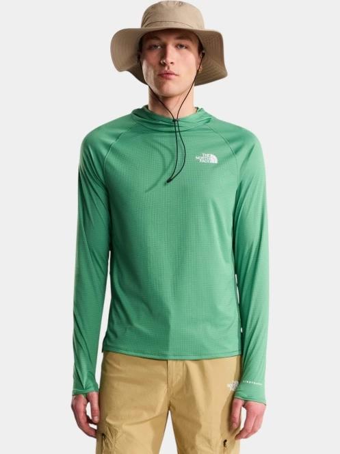 tricou cu maneci lungi, pentru sport pt. barbati The North Face M Sunriser Hoodie verde 2