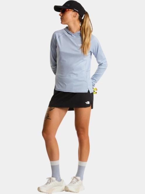 tricou cu maneci lungi, pentru sport pt. femei The North Face W Sunriser Hoodie albastru deschis 4