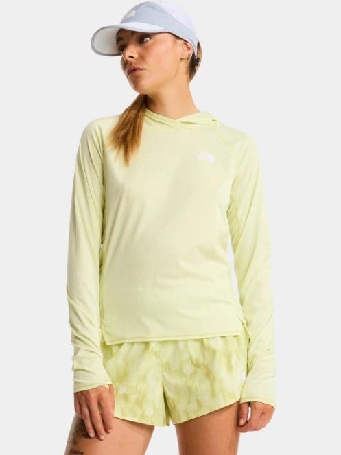 tricou cu maneci lungi, pentru sport pt. femei The North Face W Sunriser Hoodie galben 2