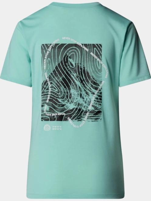 tricou pentru sport, cu maneci scurte pt. femei The North Face W Foundation S/S Half Dome Ca Graphic albastru deschis 6