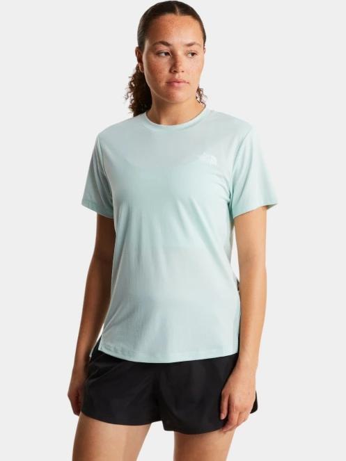tricou pentru sport, cu maneci scurte pt. femei The North Face W Flex Short Sleeves Reg Tee albastru deschis 2