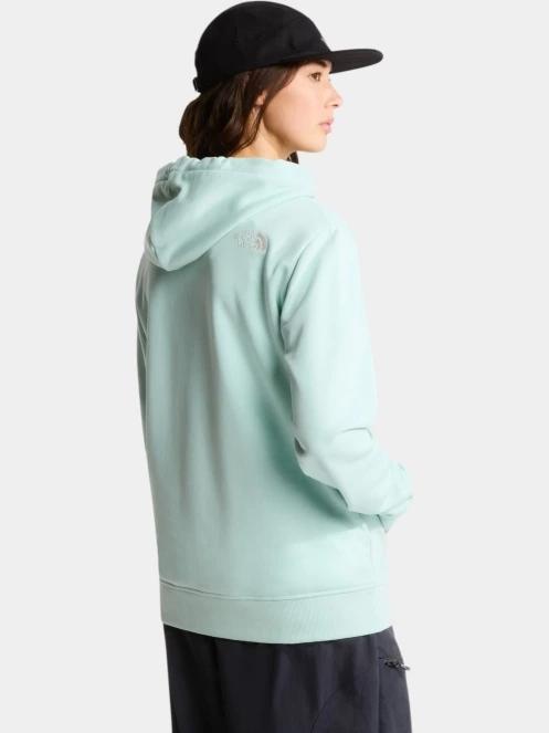 pulover cu gluga pt. femei The North Face W Drew Peak Light Regular Hoodie albastru deschis 4