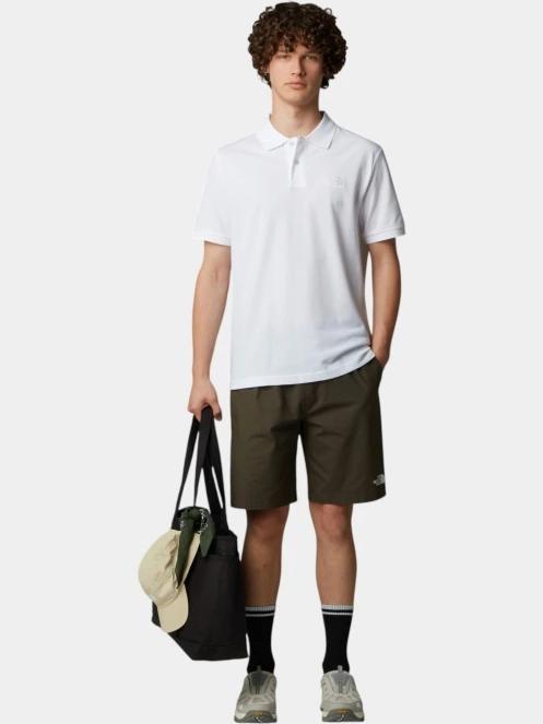 tricou cu guler pt. barbati The North Face M Essential Regular Polo alb 4
