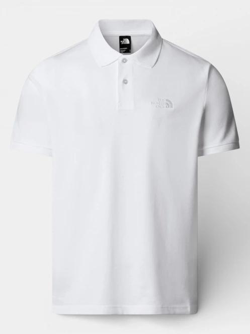 tricou cu guler pt. barbati The North Face M Essential Regular Polo alb 5