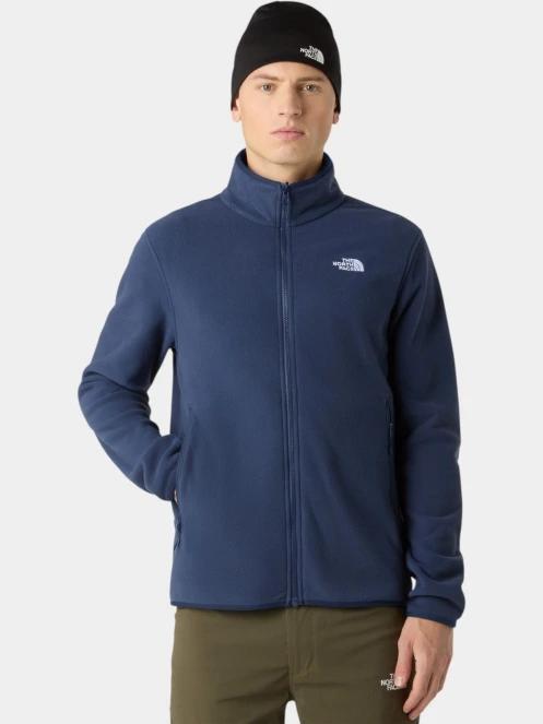 pulover polar pt. barbati The North Face M Glacier Fleece Jacket albastru inchis 2