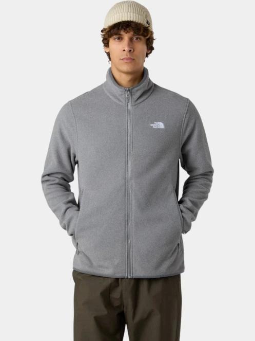 pulover polar pt. barbati The North Face M Glacier Fleece Jacket gri 2