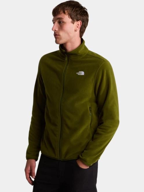 pulover polar pt. barbati The North Face M Glacier Fleece Jacket oliv 2