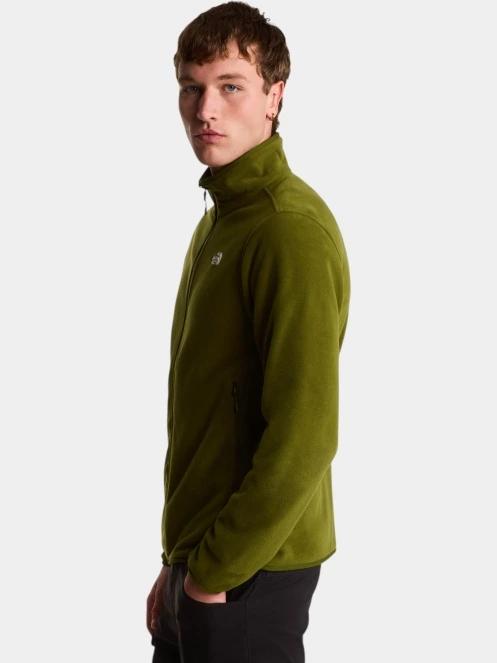 pulover polar pt. barbati The North Face M Glacier Fleece Jacket oliv 3
