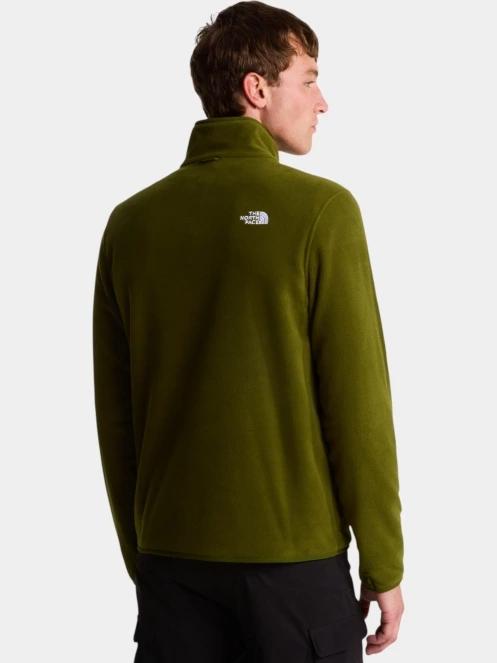 pulover polar pt. barbati The North Face M Glacier Fleece Jacket oliv 4