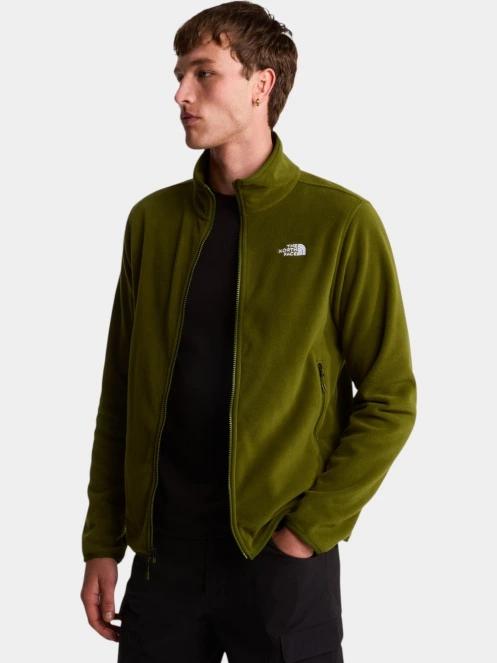 pulover polar pt. barbati The North Face M Glacier Fleece Jacket oliv 5