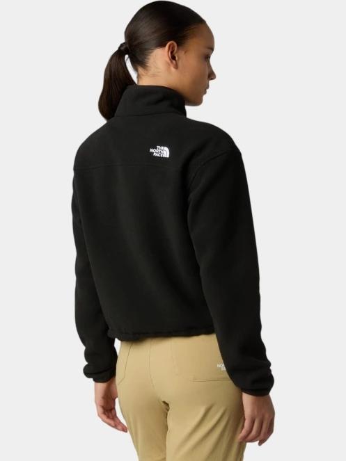 pulover polar pt. femei The North Face W Glacier Fleece 1/2 Zip Short Jacket negru 3