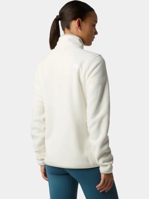 pulover polar pt. femei The North Face W Glacier Fleece 1/4 Zip Jacket alb 3