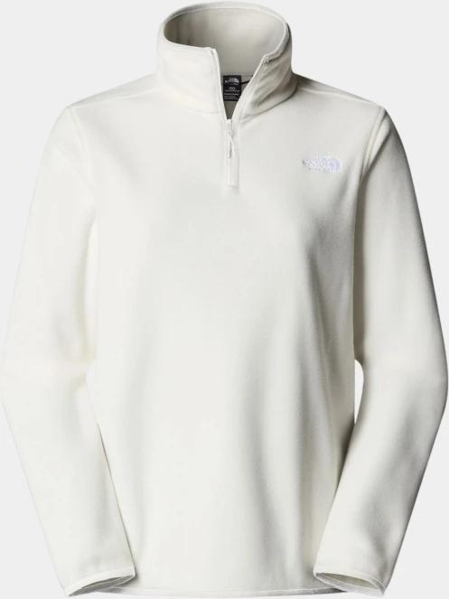 pulover polar pt. femei The North Face W Glacier Fleece 1/4 Zip Jacket alb 5