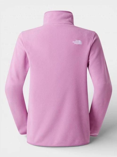 pulover polar pt. femei The North Face W Glacier Fleece 1/4 Zip Jacket magenta 7