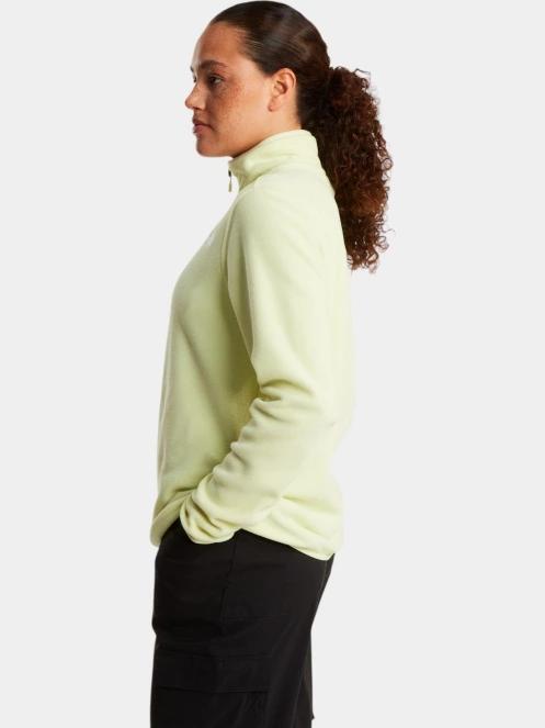 pulover polar pt. femei The North Face W Glacier Fleece 1/4 Zip Jacket galben 3