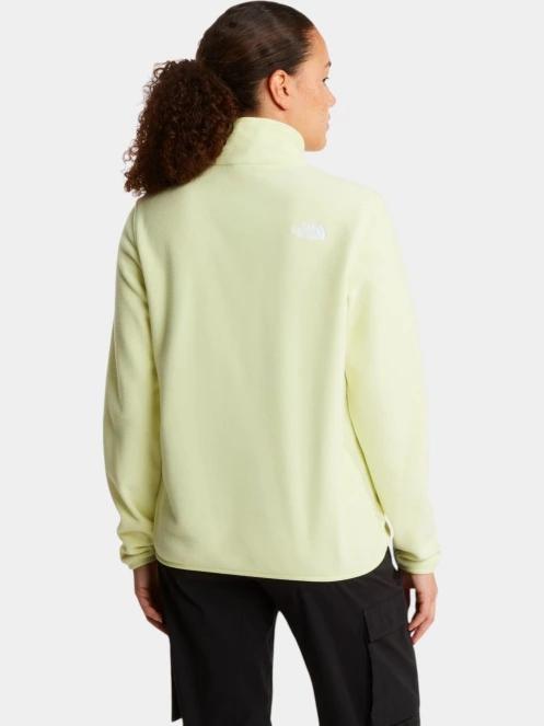 pulover polar pt. femei The North Face W Glacier Fleece 1/4 Zip Jacket galben 4