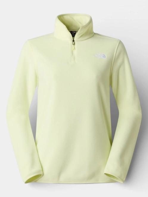 pulover polar pt. femei The North Face W Glacier Fleece 1/4 Zip Jacket galben 6