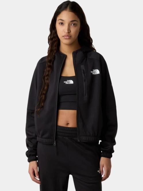 pulover cu gluga pt. femei The North Face W Mountain Athletics Fleece Full Zip Jac negru 5