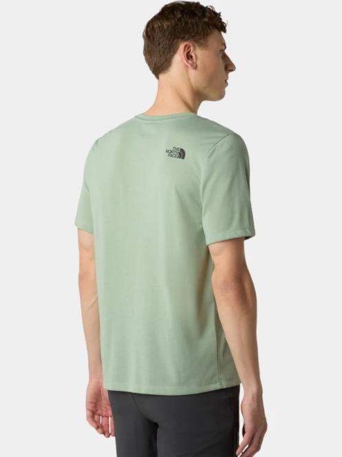 tricou cu maneci scurte pt. barbati The North Face M Mountain Foundation Ss Tee-Graphic verde 3