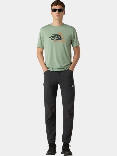 tricou cu maneci scurte pt. barbati The North Face M Mountain Foundation Ss Tee-Graphic verde 4