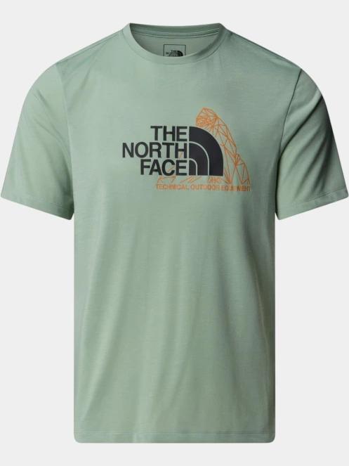 tricou cu maneci scurte pt. barbati The North Face M Mountain Foundation Ss Tee-Graphic verde 5