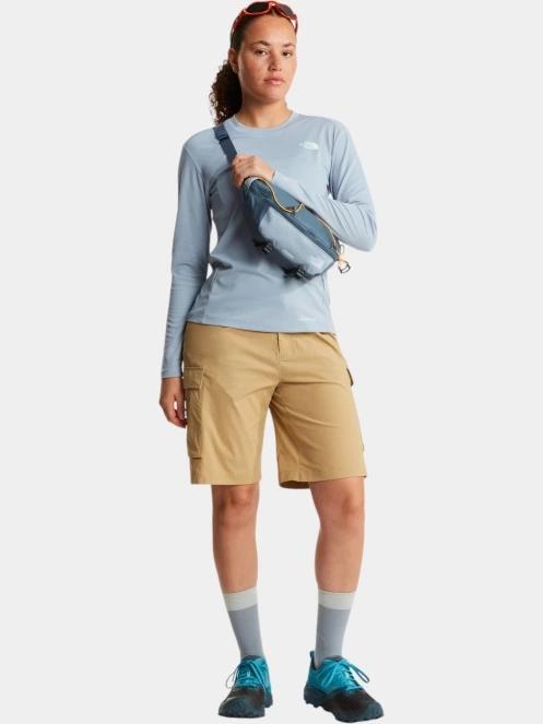 tricou cu maneci lungi, pentru sport pt. femei The North Face W Shadow Long Sleeve T-Shirt albastru deschis 5