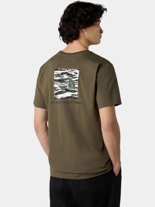 tricou cu maneci scurte pt. barbati The North Face M Box Nse Edge Of Light Infill S/S Tee verde 3