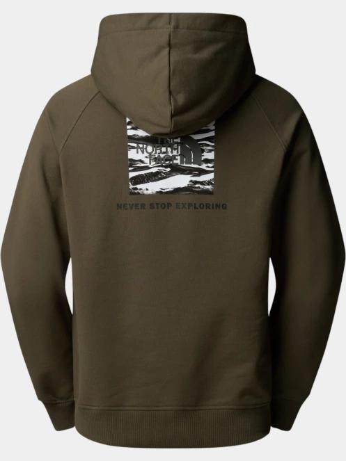 pulover cu gluga pt. barbati The North Face M Box Nse Edge Of Light Infill Raglan Ho verde 3