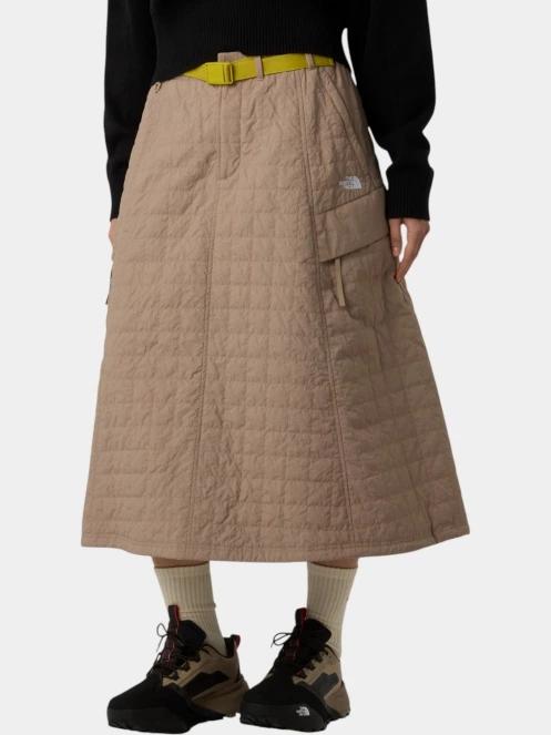 fusta midi pt. femei The North Face W Quilted Volume Skirt - Ap maro 2