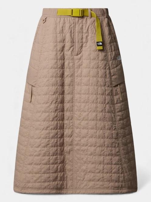 fusta midi pt. femei The North Face W Quilted Volume Skirt - Ap maro 5