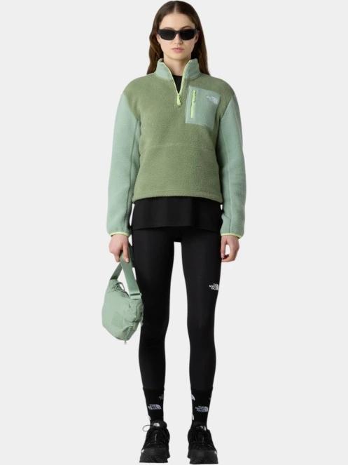 pulover polar pt. femei The North Face W Yumiori 1/4 Zip verde 4