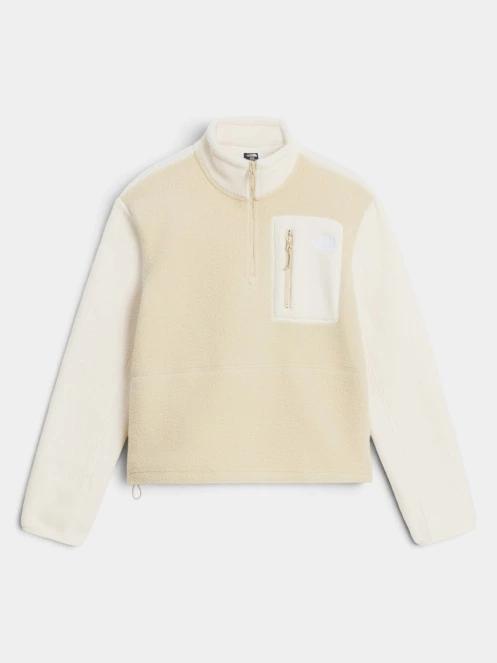 pulover polar pt. femei The North Face W Yumiori 1/4 Zip nisip 5