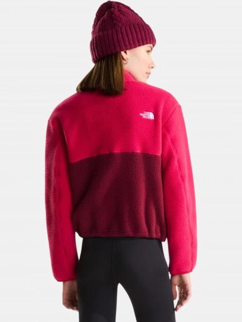 pulover polar pt. femei The North Face W Yumiori 1/4 Zip bordo 3