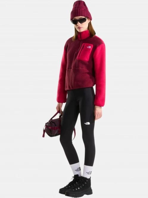 pulover polar pt. femei The North Face W Yumiori 1/4 Zip bordo 4